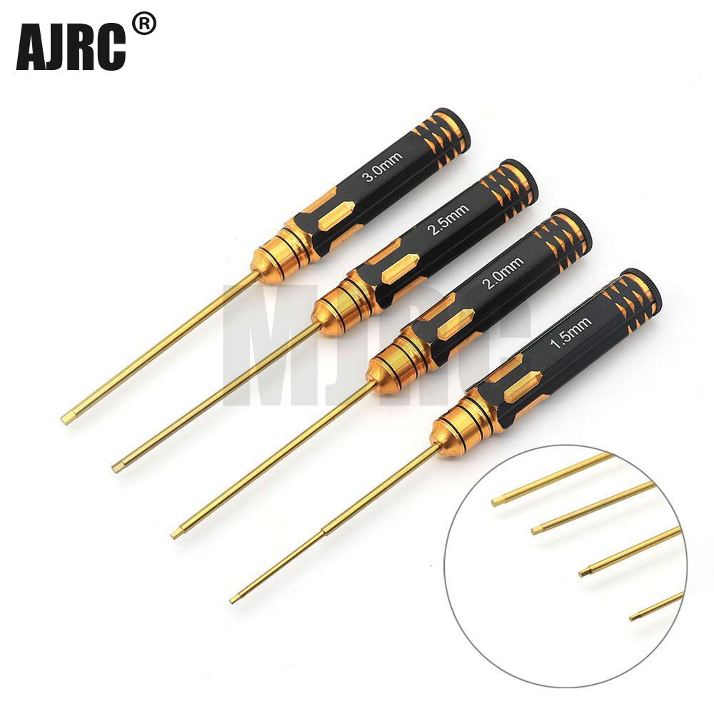 Rc Hobby Electric Screwdriver - Ajrc 4 sztuk/zestaw powłoka tytanowa 1.5/2/2.5/3mm