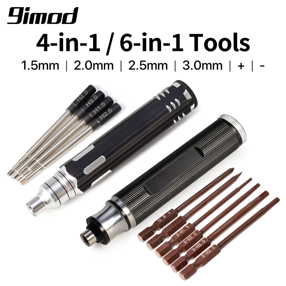 Rc Hobby Electric Screwdriver - Zestaw wkrętaków sześciokątnych 9IMOD RC 4w1