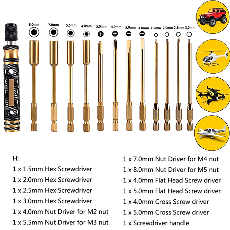 Zestaw metalowych wkrętaków im – Rc Hobby Electric Screwdriver recenzja i cena