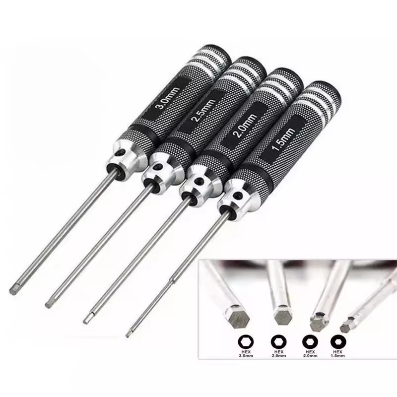 4 SZT. Czarne Klucze Sześcioką – Rc Hobby Electric Screwdriver recenzja i cena
