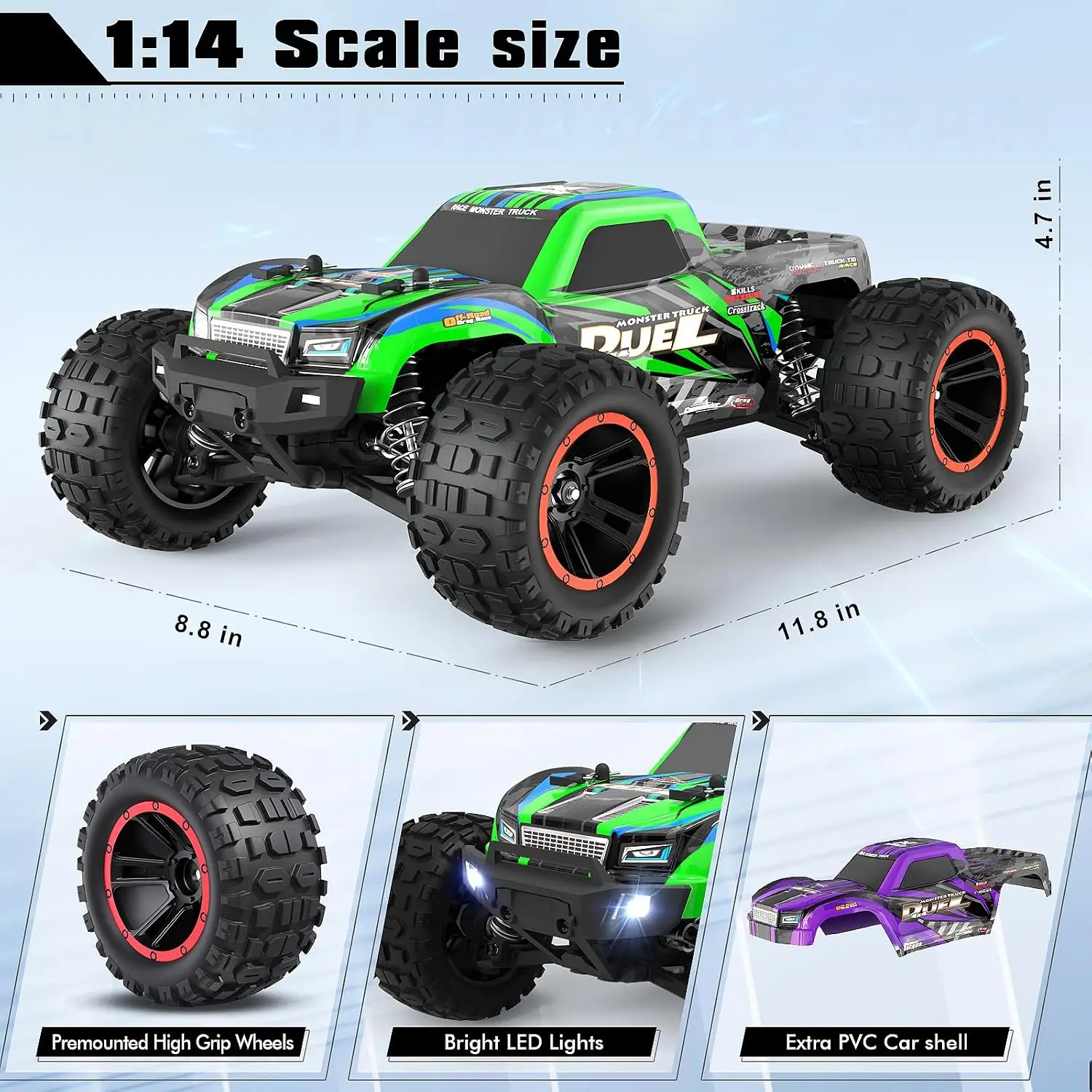 Ciężarówki RC w skali 1:14, sz – Rc Hobby Monster Truck recenzja i cena