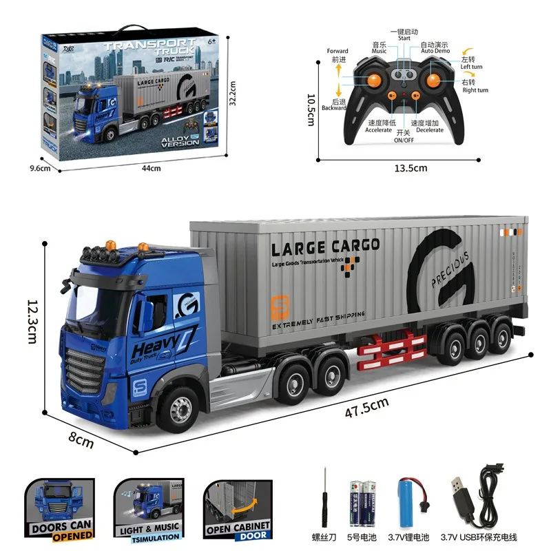 RC Car Big RC Container Truck  – Hobby Rc Van recenzja i cena