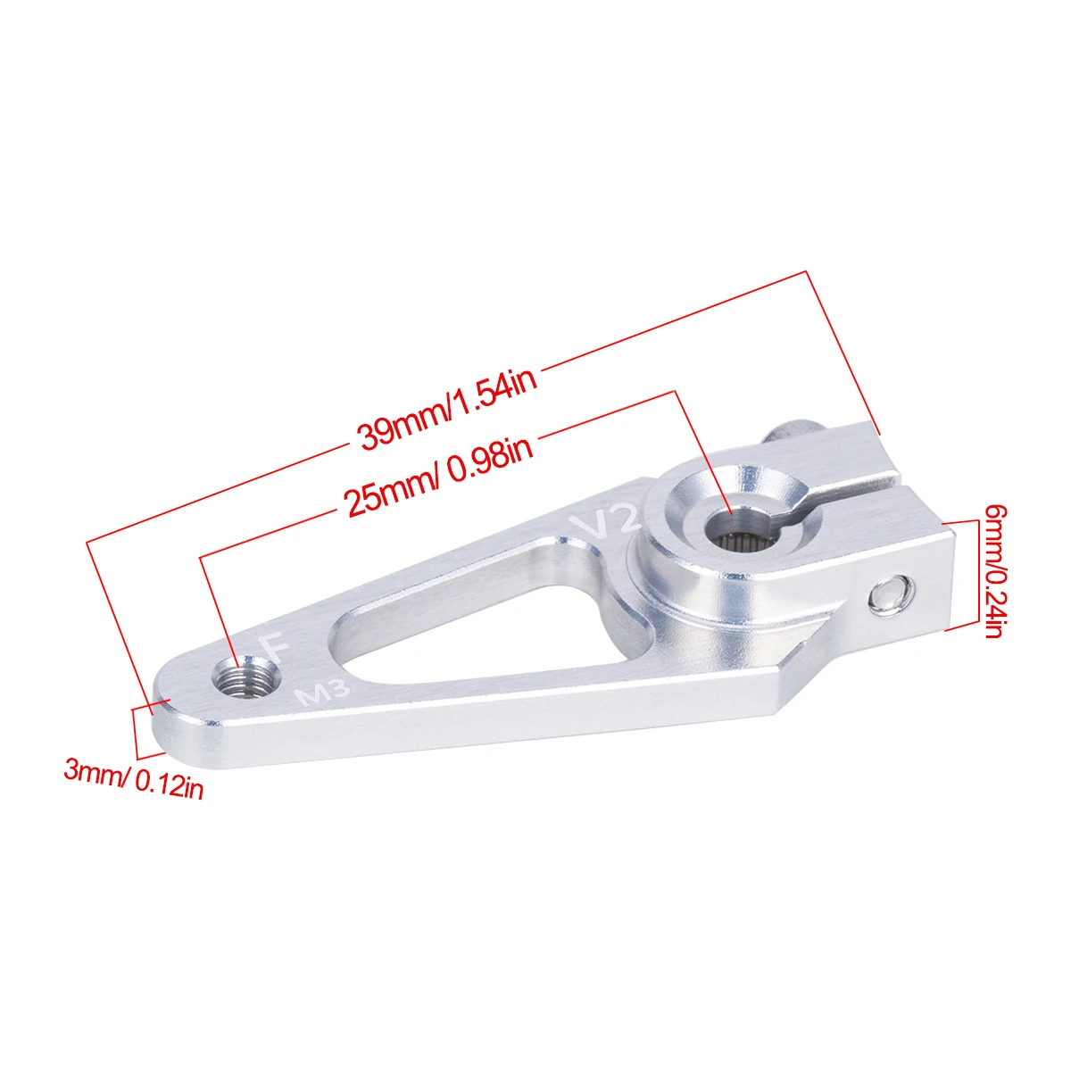 Ramię serwa 39mm M3 7075 z alu – Rc Hobby Factory recenzja i cena