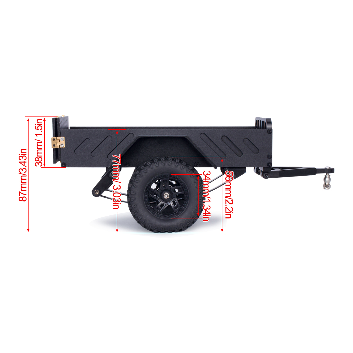 Obrabiana aluminiowo przyczepa – Hobby Rc Van recenzja i cena